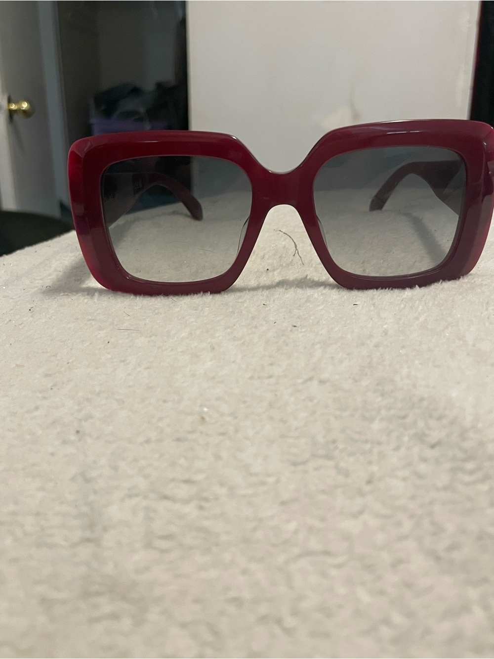 Celine CL40263I
 Red Square Frame Women's Sunglasses